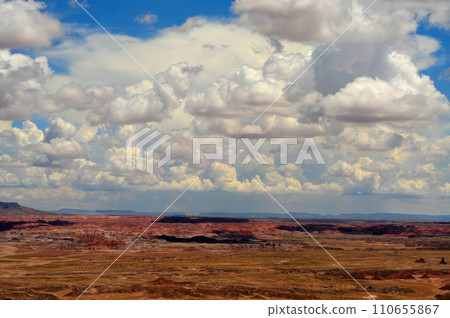 Barren Hostile Landscape Painted Desert Northern Arizona 110655867