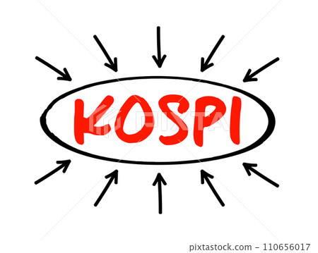 KOSPI - Korean Composite Stock Price Indexes, business concept background 110656017