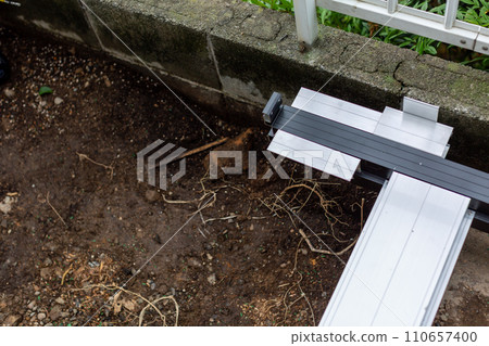 Wood deck construction 110657400