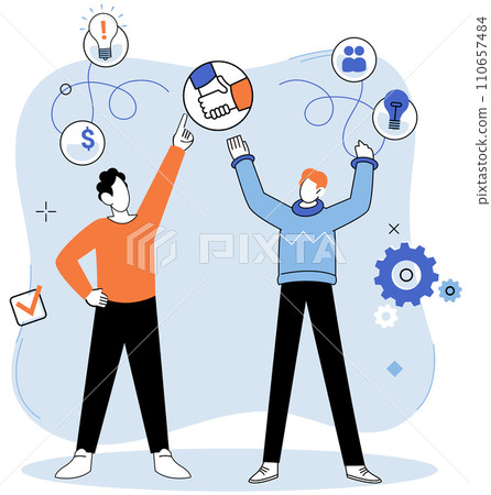 Successful project launch. Vector illustration. A successful business, testament to power of strategic planning and execution Project launch startup, daring dive into seof entrepreneurship Successful project launch. Vector illustration. A successful business, testament to power of strategic planning and execution Project launch startup, daring dive into seof entrepreneurship 110657484