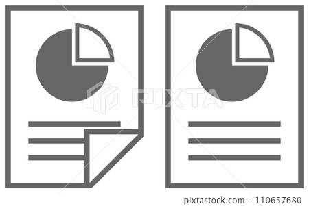 報告圖示灰色 報告圖示灰色 110657680