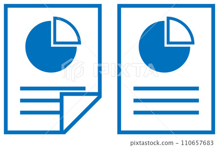 報告圖示藍色 110657683