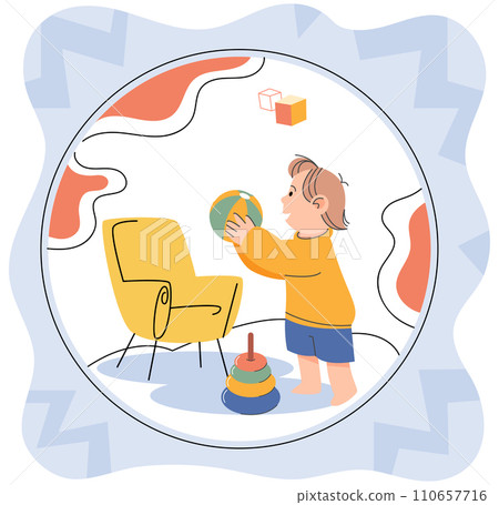 Introvert vector illustration. The restriction of excessive socializing can be relief for introverts The introvert metaphor compares social interactions to strange and uncomfortable experience 110657716