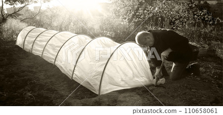 Fabric greenhouses in the garden Fabric greenhouses in the garden 110658061