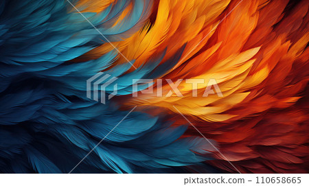 Macro shot of a butterfly wing or insect's exoskeleton. Generative Ai. Macro shot of a butterfly wing or insect's exoskeleton. Generative Ai. 110658665