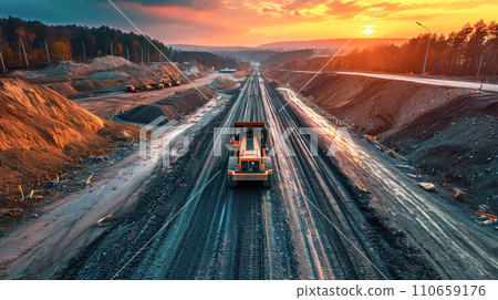 Road under construction 110659176