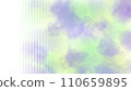 帶有側面空間的水彩圖案 110659895