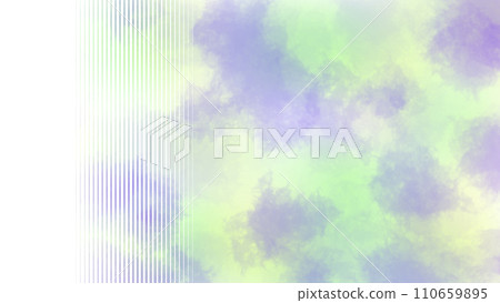 帶有側面空間的水彩圖案 110659895