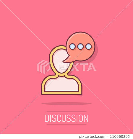Man head mind thinking icon in comic style. Speech bubble with people vector cartoon illustration on white isolated background. Contemplating dialog business concept splash effect. Man head mind thinking icon in comic style. Speech bubble with people vector cartoon illustration on white isolated background. Contemplating dialog business concept splash effect. 110660295