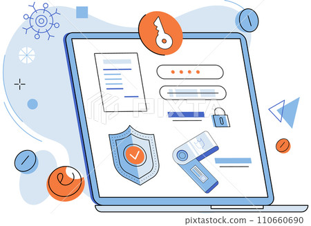Crypto wallet vector illustration. Technology advancements have made digital wallets more accessible to wider audience Digital wallets offer seamless and efficient payment solution for online 110660690