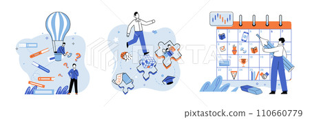 Self development. Vector illustration. Increasing self awareness enhances efficiency in self development Motivation is crucial mindset for successful self development Personal growth requires active Self development. Vector illustration. Increasing self awareness enhances efficiency in self development Motivation is crucial mindset for successful self development Personal growth requires active 110660779
