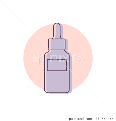 Cosmetic tube icon outline. Abstract tube with a face serum for beauty and skin care. Vector illustration Cosmetic tube icon outline. Abstract tube with a face serum for beauty and skin care. Vector illustration 110660837