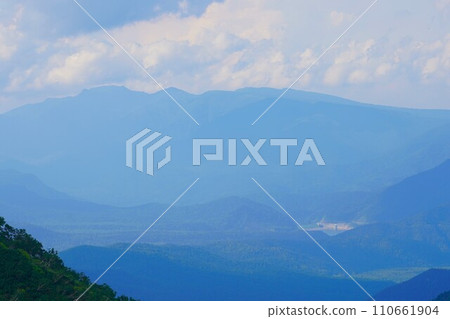 Daisetsu Dam and Mt. Nisei Kausuppe seen from Ishikari-dake ridgeline Daisetsu Dam and Mt. Nisei Kausuppe seen from Ishikari-dake ridgeline 110661904