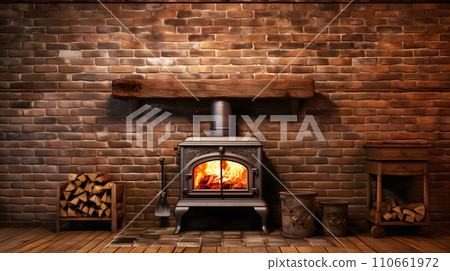 一個壁爐 110661972