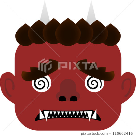A simple setsubun troubled demon mask 110662416
