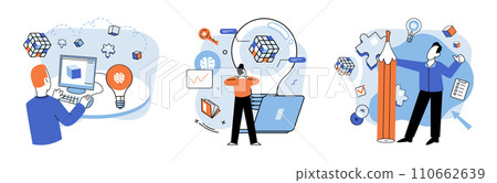 Startup idea. Vector illustration. Entrepreneurs must identify their target market, understand customer needs, and position their startup ideeffectively A well-crafted business strategy maximizes Startup idea. Vector illustration. Entrepreneurs must identify their target market, understand customer needs, and position their startup ideeffectively A well-crafted business strategy maximizes 110662639