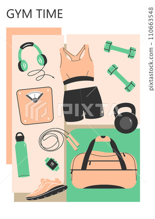 Fitness elements_03 Fitness elements_03 110663548