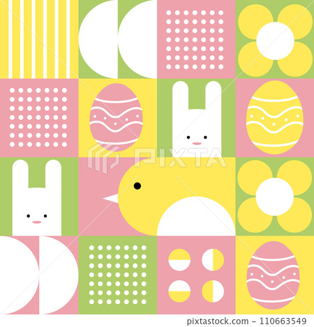 Happy Easter geometric pattern_06 Happy Easter geometric pattern_06 110663549