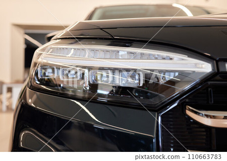 headlight of modern prestigious car close up 110663783