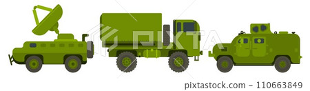 A selection of military vehicles for landing army A selection of military vehicles for landing army 110663849