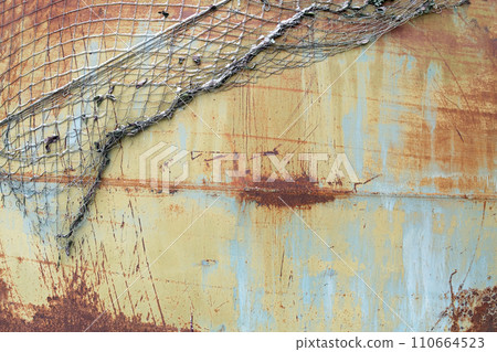 Background of rusty painted metal texture Background of rusty painted metal texture 110664523