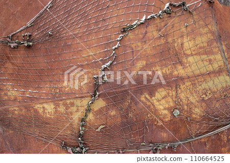 Background of rusty metal texture with net Background of rusty metal texture with net 110664525