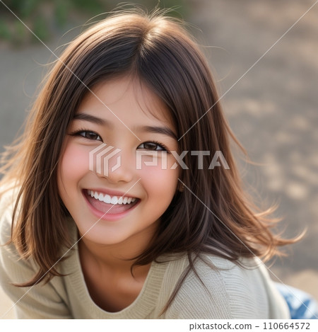 Up of the face of a young woman Up of the face of a young woman 110664572