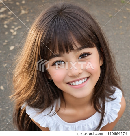 A staring girl A staring girl 110664574