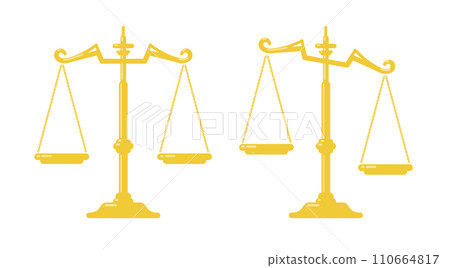 Balanced scales and tilted scales Balanced scales and tilted scales 110664817