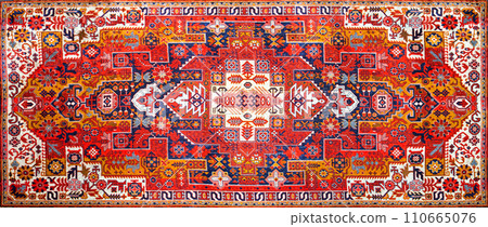 Persian rover with bright red pattern 110665076