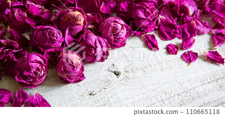 Natural background of rose petals 110665118
