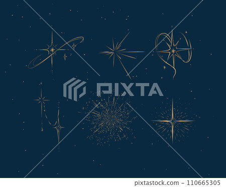 Different states of stars blue bg Different states of stars blue bg 110665305