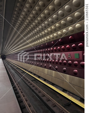 Colorful walls at FLORA metro station in Prague, Czech Republic Colorful walls at FLORA metro station in Prague, Czech Republic 110665501