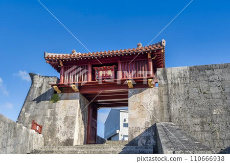 Blue sky and Shuri Castle Yokokumon, Naha City, Okinawa Prefecture Blue sky and Shuri Castle Yokokumon, Naha City, Okinawa Prefecture 110666938
