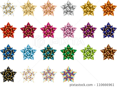 顏色多樣，絲帶邊緣星星 1 110666961