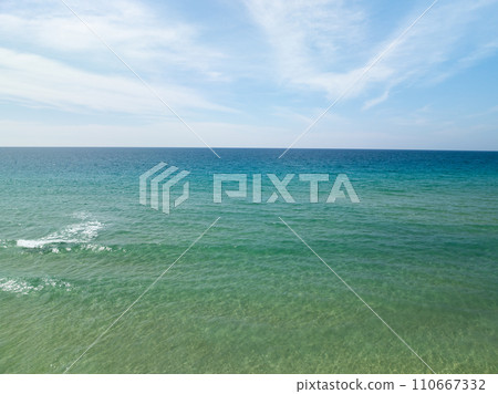 Tropical sea beach landscape blue sky white clouds background,Summer sea landscape background Tropical sea beach landscape blue sky white clouds background,Summer sea landscape background 110667332