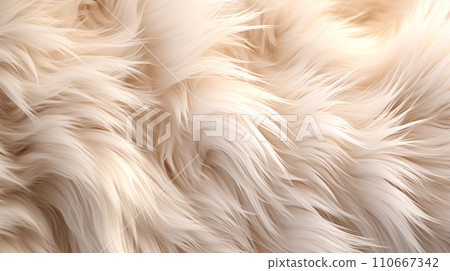Enlarged background of fluffy fur "AI generated image" 110667342
