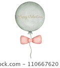 balloon with pink ribbon 110667620