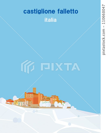 卡斯蒂廖內法萊托 皮埃蒙特 義大利 冬天 卡斯蒂廖內法萊托 皮埃蒙特 義大利 冬天 110668047