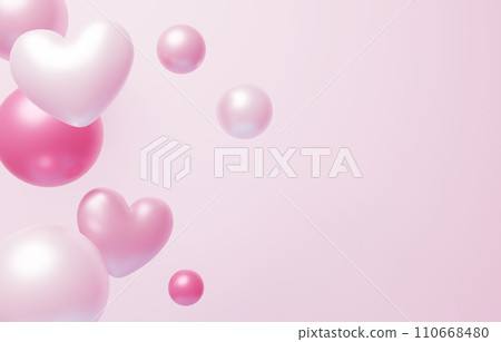 3D背景材質_heart_pink 110668480