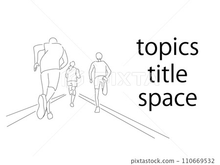 nuance_illustration_running 人馬拉松、跑步、慢跑 110669532