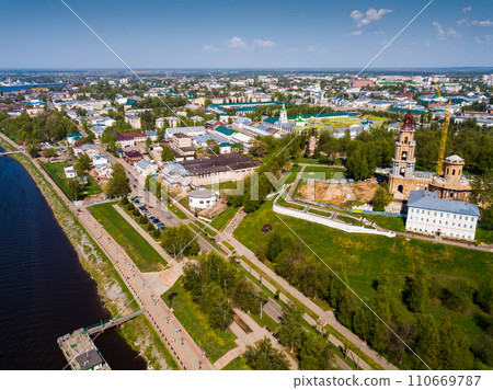 Aerial view of Kostroma 110669787