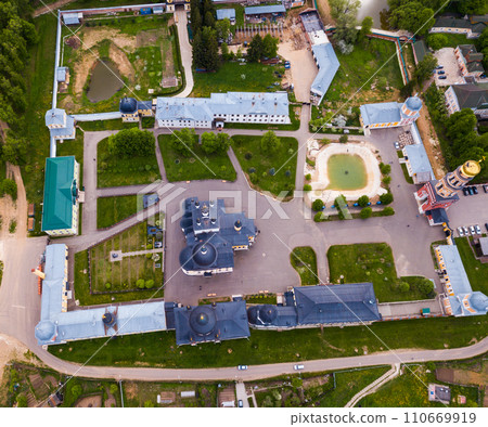 Aerial view of Voznesenskaya Davidovsky poustinia 110669919