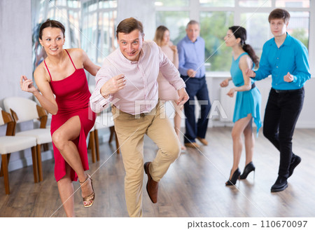 Adult couple dancing Adult couple dancing 110670097