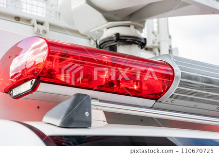 Police car red light 110670725