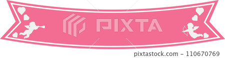 The label cupid for valentine or love concept. The label cupid for valentine or love concept. 110670769