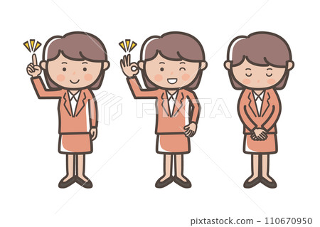 粉紅西裝女上班族三人組_Gutspose_Point_OK_Apology 粉紅西裝女上班族三人組_Gutspose_Point_OK_Apology 110670950