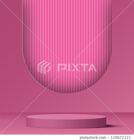 3d valentine podium scene for product display or placement. Vector 3d valentine podium scene for product display or placement. Vector 110672121