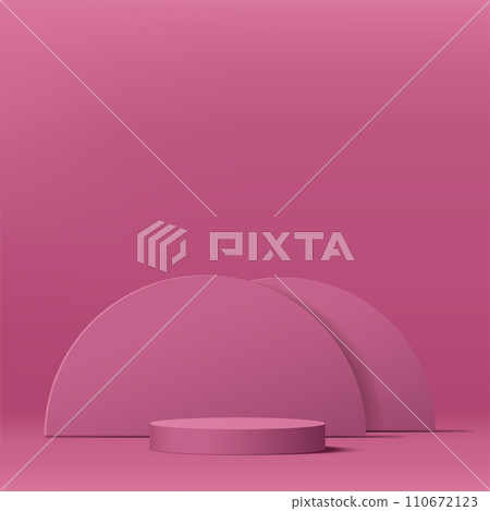 3d valentine podium scene for product display or placement. Vector 3d valentine podium scene for product display or placement. Vector 110672123