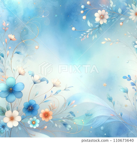 Fairy tale background material (blue) Fairy tale background material (blue) 110673640